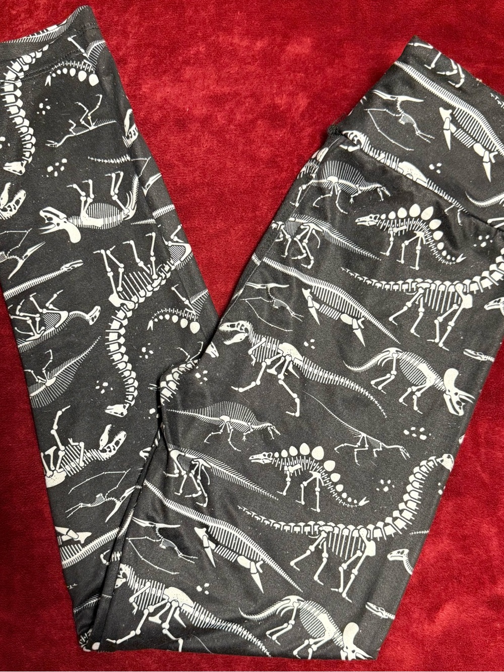 Stance Kids Black Dinosaur Skeleton Leggings